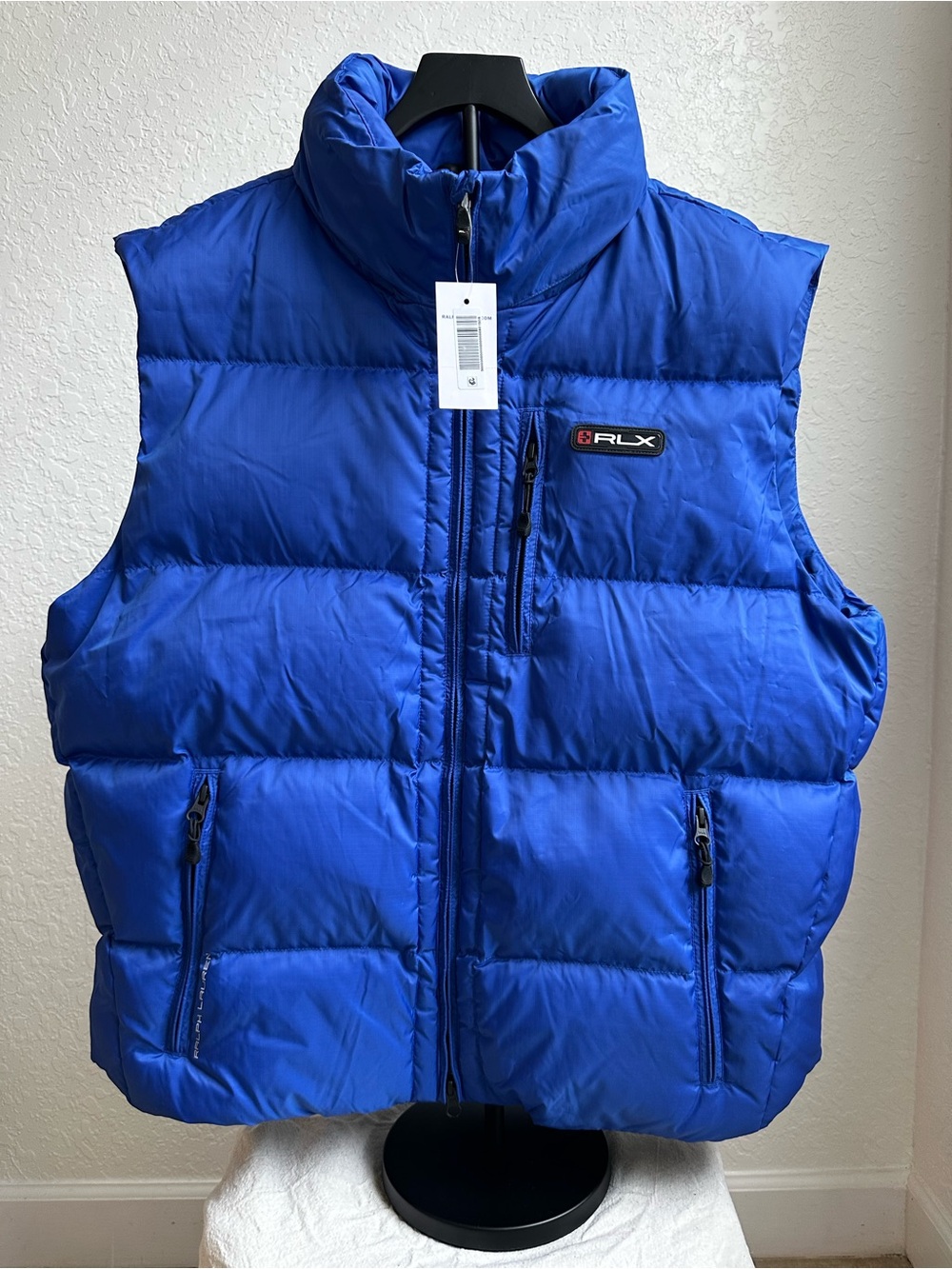 Ralph Lauren RLX Electric Blue Men Quilted Puffer Vest XL